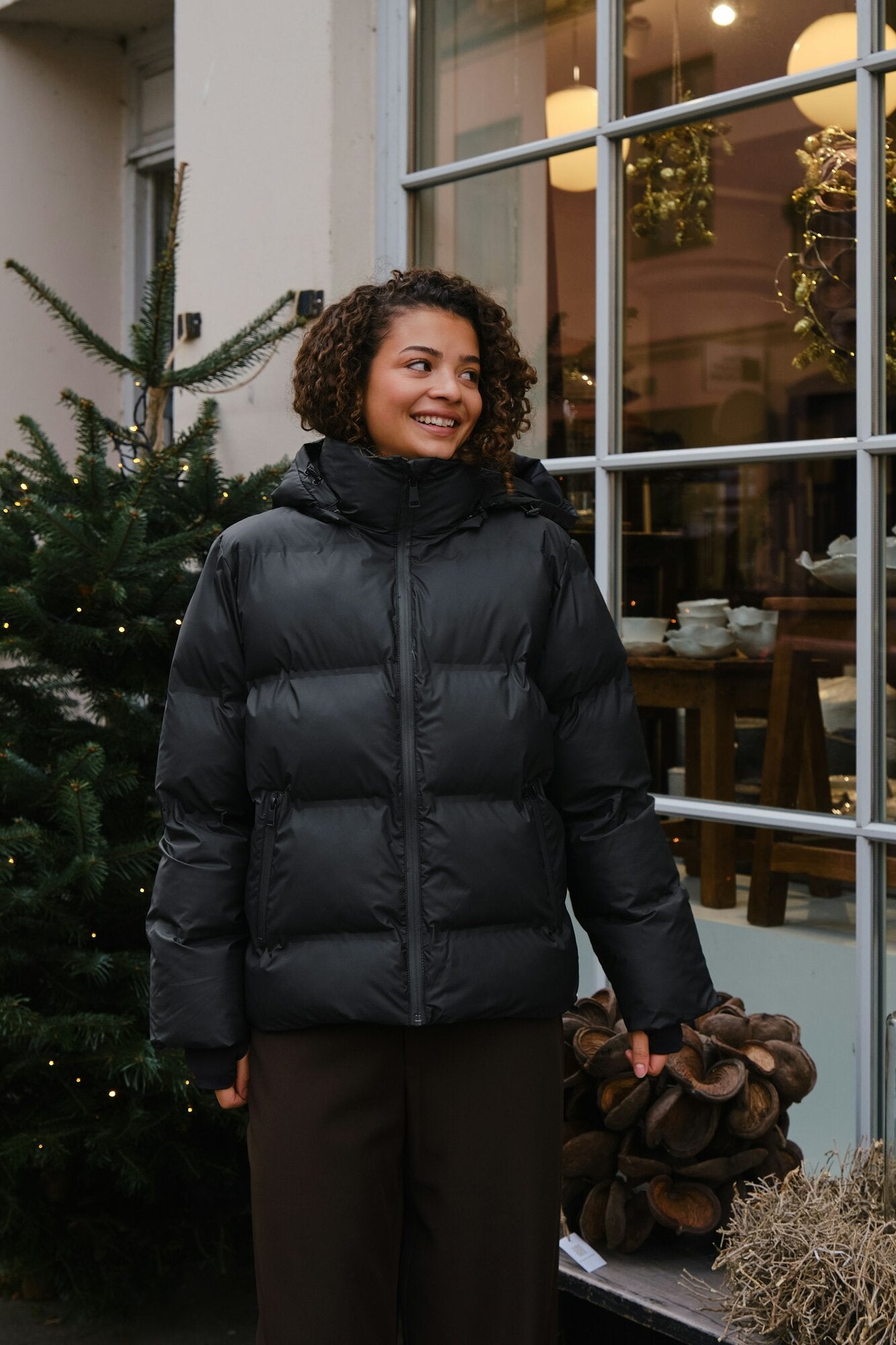 Fox Puffer dunjakke - Sort